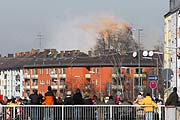 Sprengung Agfa Hochhaus aus anderer Perspektive (Foto: Ingrid Grossmann)